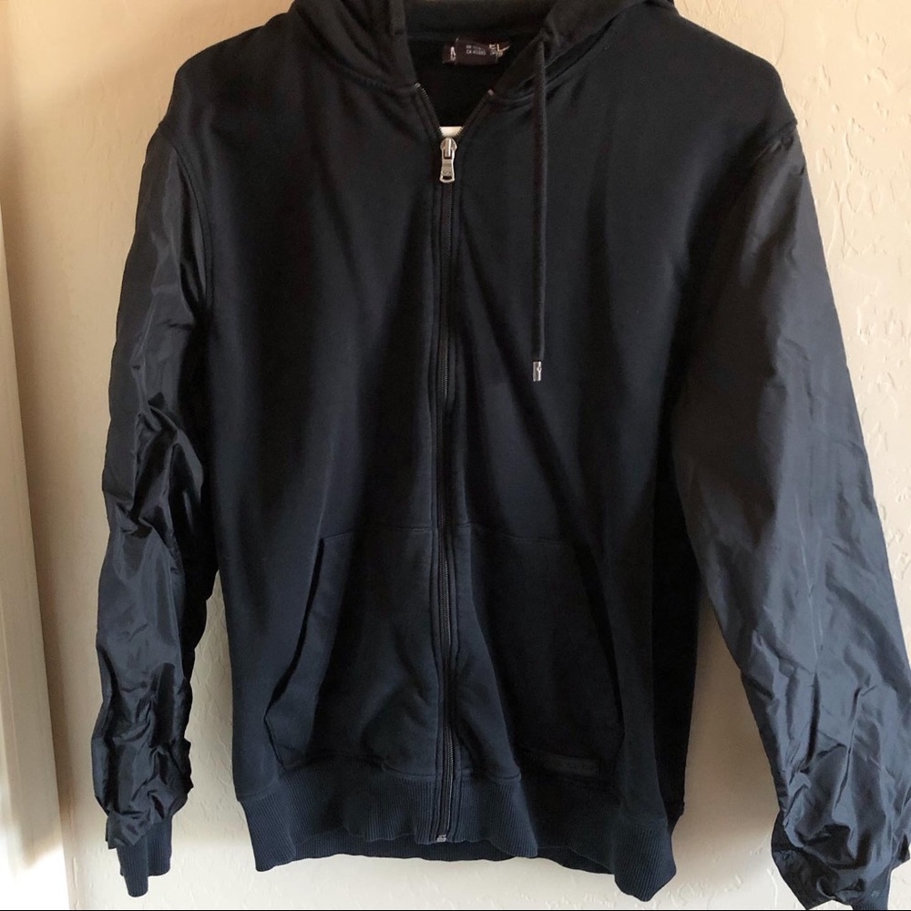 Michael Kor’s Black Hoodie Zipper Jacket